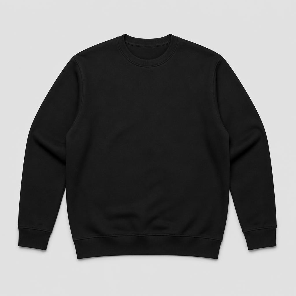 Sweatshirt i färgen black, framsida
