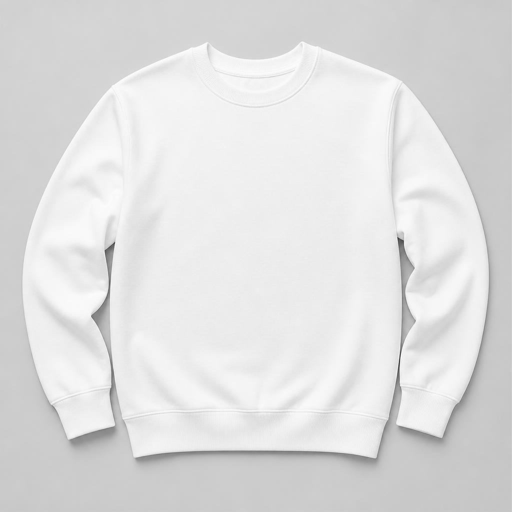 Sweatshirt i färgen white, framsida