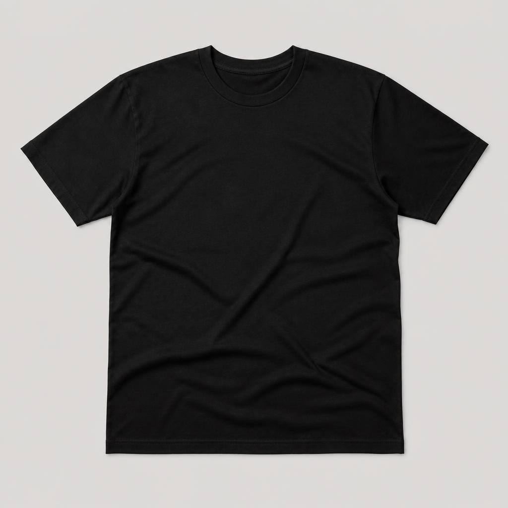 T-shirt i färgen black, framsida